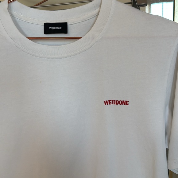 WE11DONE Oversized Jersey T-SHIRT Size Medium - Picture 2 of 3